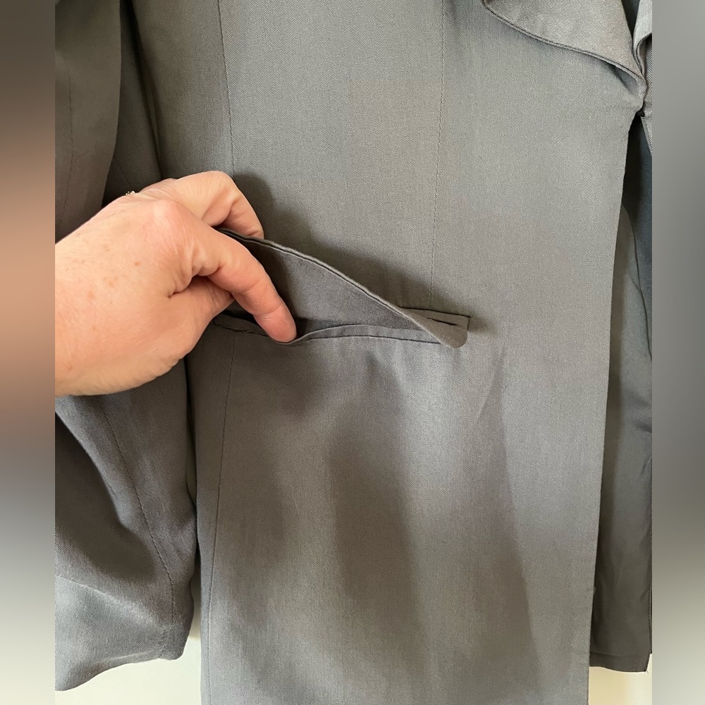 Forever 21 Contemporary Gray Dress Jacket Women’s Size Medium - Picture 5 of 16